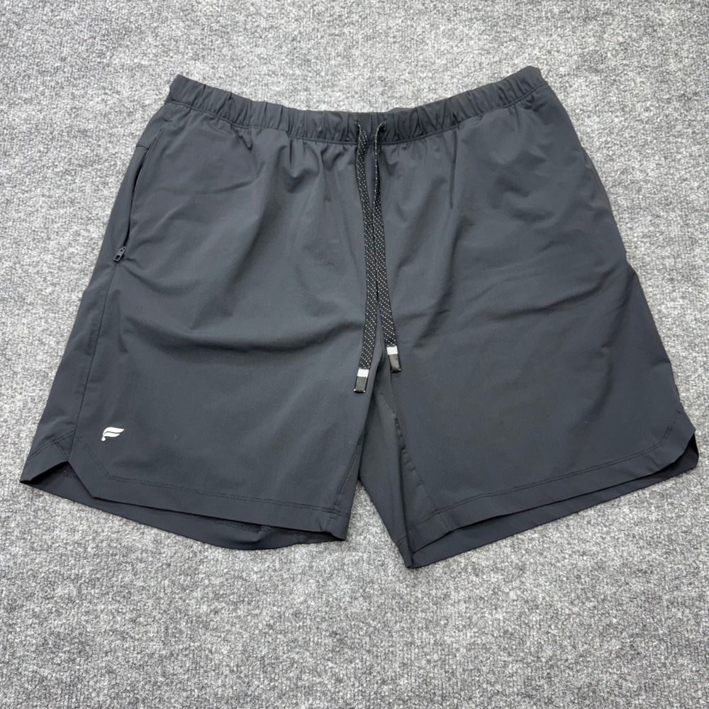 Fabletics Mens The One Short Black Athletic Training Gym Shorts 7 Inch Inseam XL